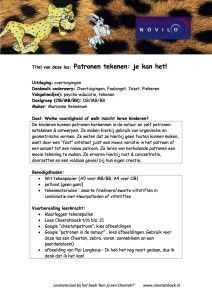 Lesidee patronen tekenen